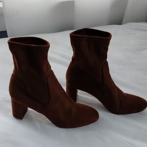 Ann Taylor Rich Brown Heeled Boots
